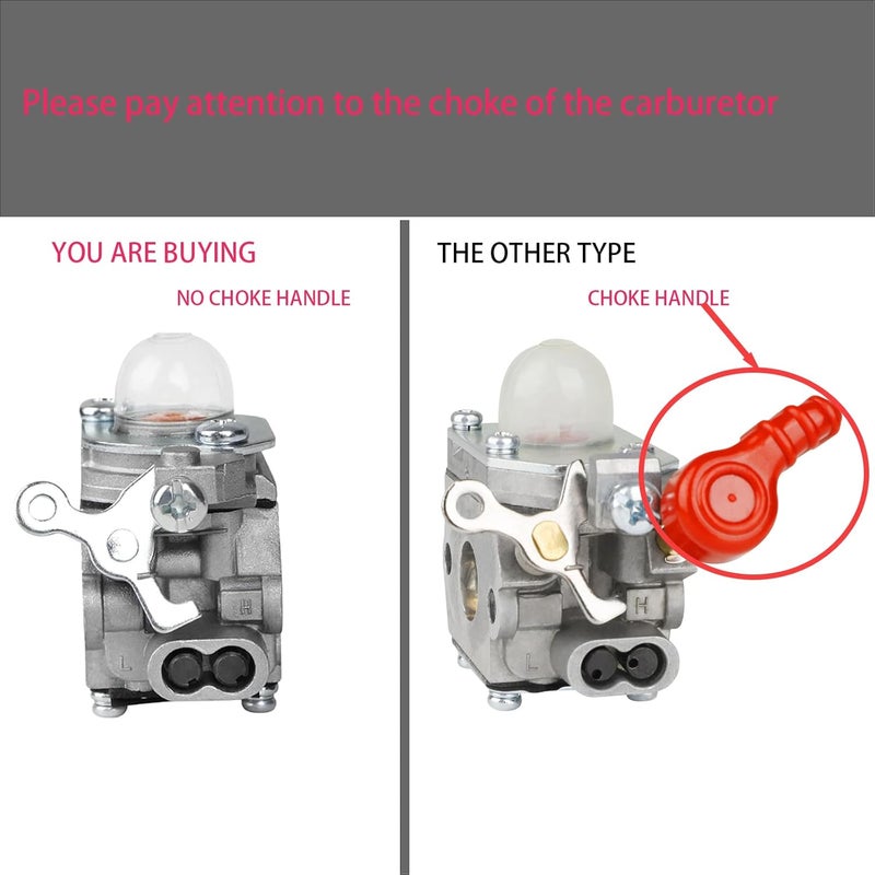 SIMPERAC Carburetor for Craftsman b210 b2200 b2000 Leaf Blower Parts CMXGAAM204101 41AR25B2793 CMXGAAMR25BL 41BR25BL793 CMXGAAMRBL25 41ARBL25793 CMXGAAMRBL25 41BRBL25793 25cc - Image 2